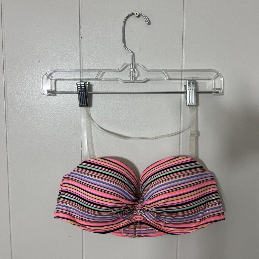 Victoria’s Secret The Flirt Ruched Bandeau Bikini Underwire Top